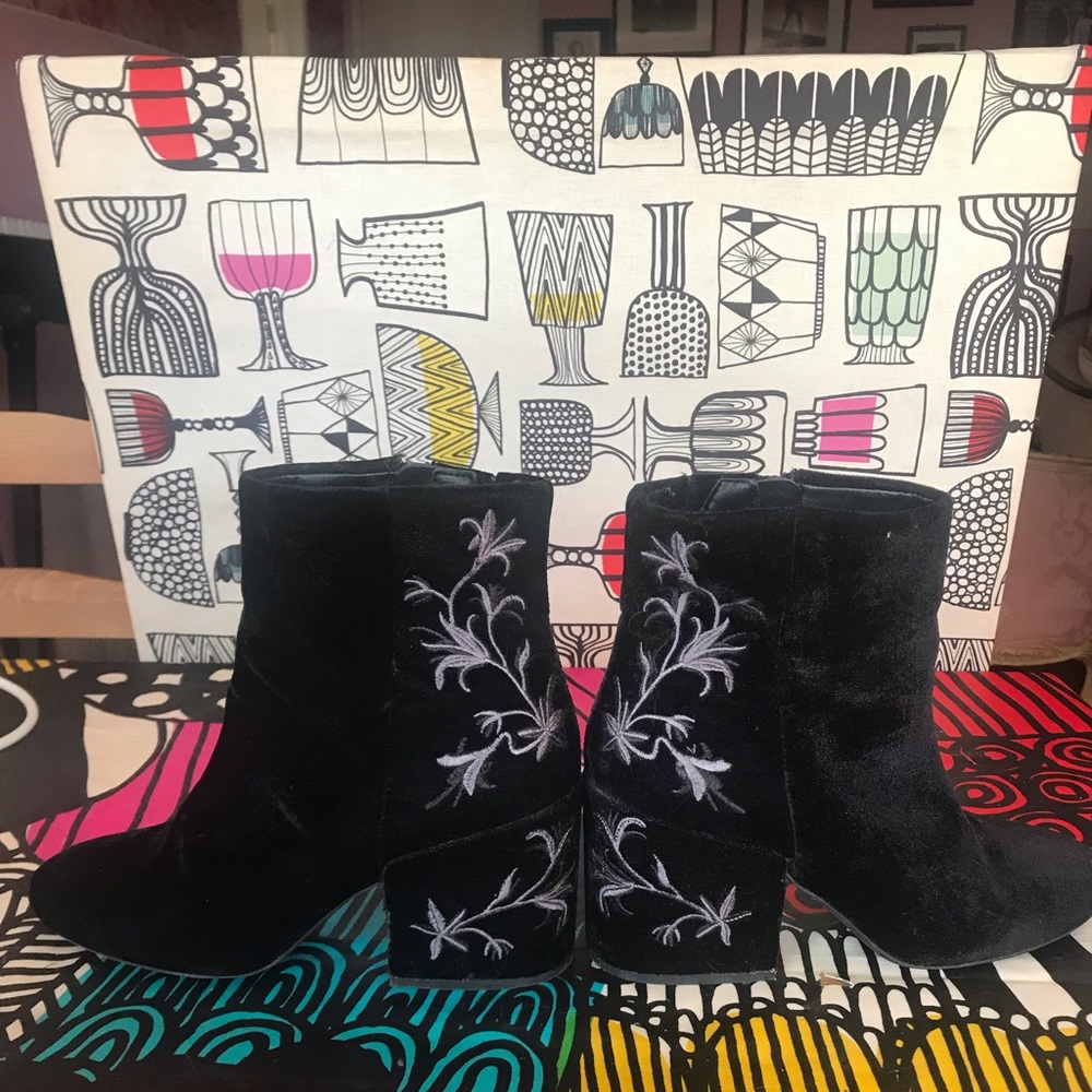 Kenneth Cole Velvet Boots